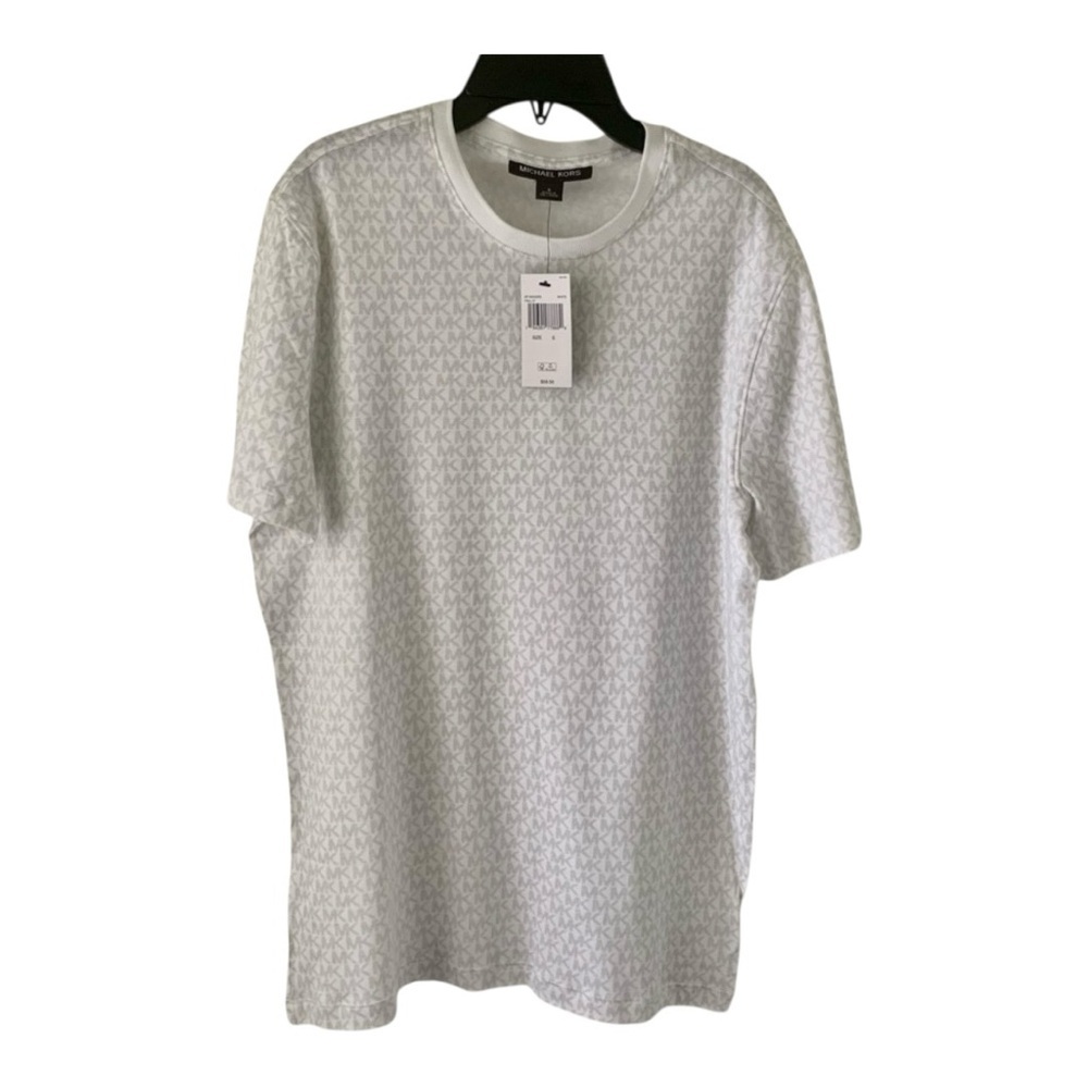 Michael Kors Men’s T Shirt Cream Gray Size S